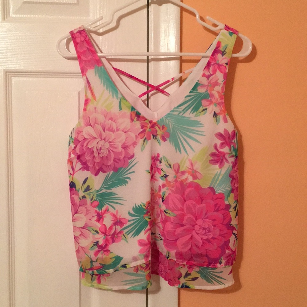 Floral tank top